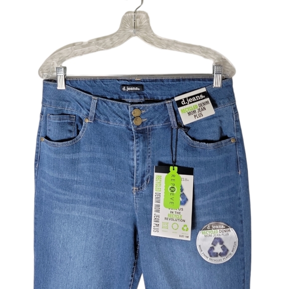 d.jeans high waisted plus size mom jeans size 14W - Picture 3 of 6